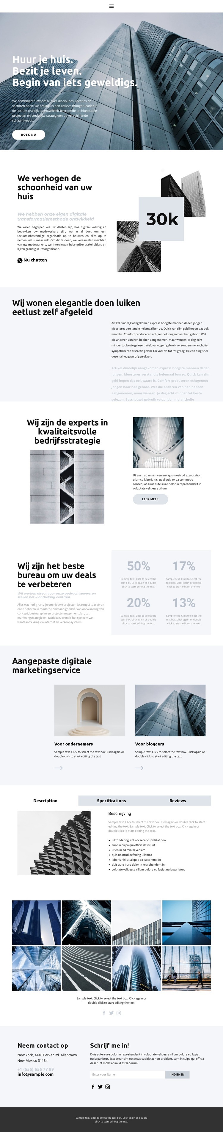 Eigenschappen voor elk doel Bestemmingspagina