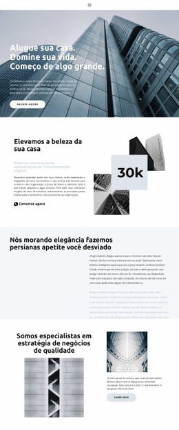 Propriedades Para Qualquer Finalidade - Maquete Simples De Site