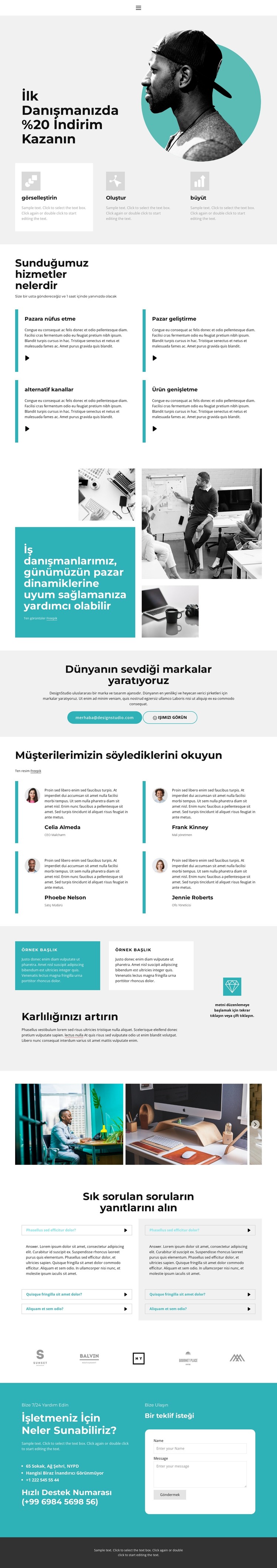 Bir uzmanla istişare HTML Şablonu