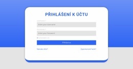 Přihlašovací Formulář S Tvarem – Profesionálně Navrženo