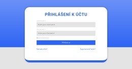 Přihlašovací Formulář S Tvarem - Šablona Pro Vývoj Webu