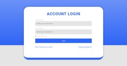 Login Form With Shape Store Template