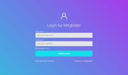 Login Für Mitglieder Tabellen-CSS-Vorlage