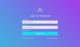 Login Für Mitglieder - Bestes Website-Design