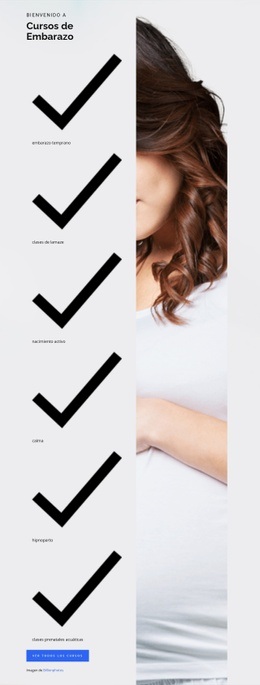 Embarazo Nacimiento Y Bebe: Plantilla Adaptable HTML5