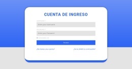Formulario De Inicio De Sesión Con Forma - Página De Destino Gratuita, Plantilla HTML5