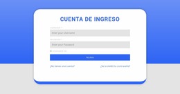 Formulario De Inicio De Sesión Con Forma - Hermosa Plantilla Joomla