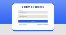 Formulario De Inicio De Sesión Con Forma: Plantilla De Sitio Web Premium Para Empresas