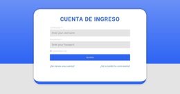 Formulario De Inicio De Sesión Con Forma - Tema Profesional De WordPress