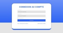 Formulaire De Connexion Avec Forme - Créateur De Site