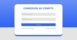 Formulaire De Connexion Avec Forme - Online HTML Page Builder