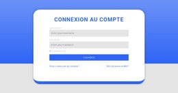 Formulaire De Connexion Avec Forme Modèle De Magasin