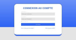Formulaire De Connexion Avec Forme - Modèle De Développement Web