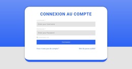 Formulaire De Connexion Avec Forme - Page De Destination