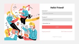 Hello, Friend - Site Template
