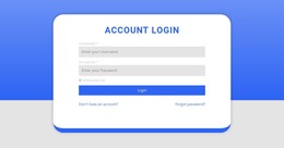 Login Form With Shape - Business Premium Website Template