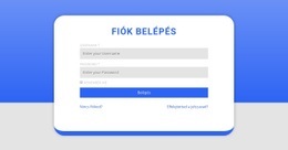 Bejelentkezési Űrlap Alakzattal - Webfejlesztési Sablon