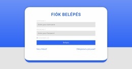 Bejelentkezési Űrlap Alakzattal – Professzionális WordPress Téma