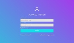 Accesso Membro - Miglior Design Del Sito Web