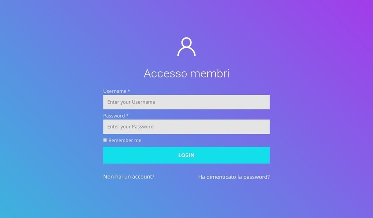 Accesso membro Modello