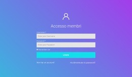 Accesso Membro: Trascina E Rilascia La Pagina Di Destinazione