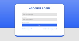 Modulo Di Accesso Con Forma - Tema WordPress Professionale