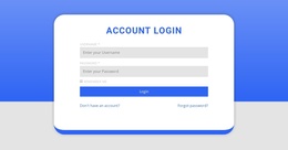 Login Form With Shape Education Template
