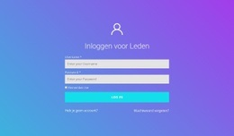 Website-Mockupgenerator Voor Inloggen Voor Leden