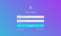 Login Członka - Szablony Projektów Stron Internetowych