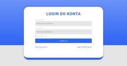 Szablon Sklepu Formularz Logowania Z Kształtem
