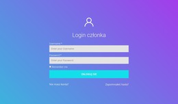 Login Członka - Pobranie Szablonu HTML