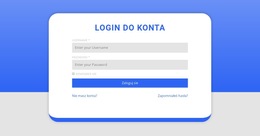 Formularz Logowania Z Kształtem - Szablon Strony Biznesowej Premium