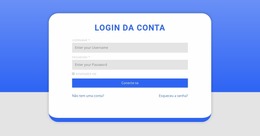 Formulário De Login Com Forma - Lindo Modelo Joomla