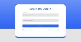 Formulário De Login Com Forma - Landing Page Criativa Multiuso