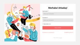 Merhaba Arkadaş Için Duyarlı HTML