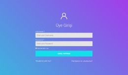 Üye Girişi - HTML Website Creator