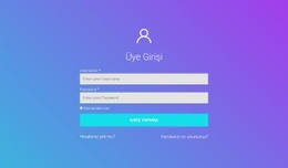 Üye Girişi - En Iyi HTML5 Şablonu