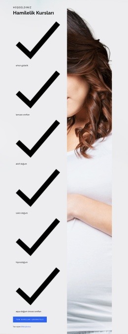 Hamilelik Doğum Ve Bebek - Özelleştirilebilir Profesyonel Tek Sayfalık Şablon