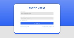 Şekil Ile Giriş Formu - Iş Premium Web Sitesi Şablonu