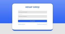 Şekil Ile Giriş Formu Için Ücretsiz Web Tasarımı