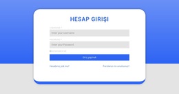 Şekil Ile Giriş Formu - Profesyonel WordPress Teması