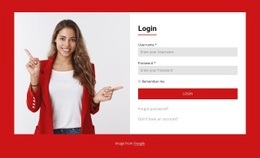 Login Form Split Design - Responsive Web Page