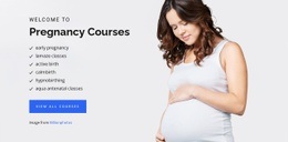 Web Page Design For Pregnancy Birth And Baby
