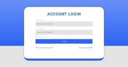 Login Form With Shape - Simple Webpage Design