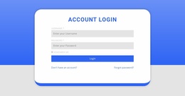 Login Form With Shape - Creative Multipurpose Landing Page