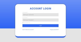 Login Form With Shape - Professional WordPress Theme