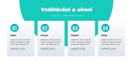 Vzdělávání A Učení Šablony Bootstrapů