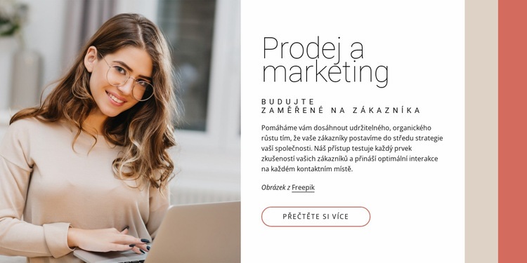 Prodej a marketing Šablona