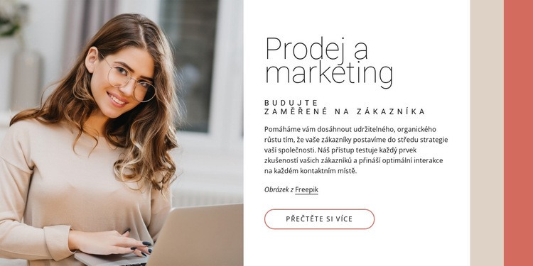 Prodej a marketing Webový design