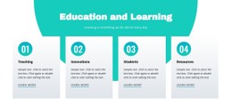CSS Menu For Education And Learning